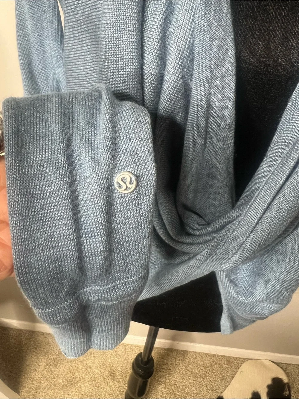 Lululemon iconic wrap 4 Heathered blue denim Cashmere blend